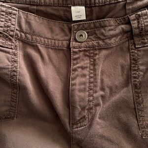 CJ Banks Brown Capri Pants